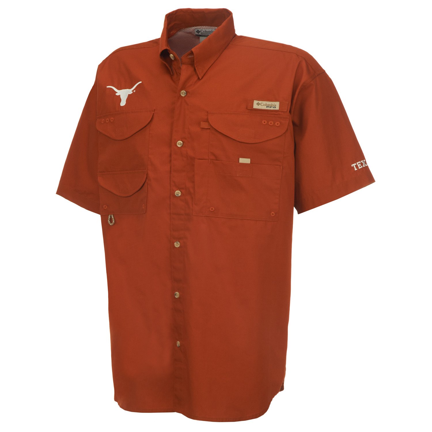 Columbia Sportswear Men's Collegiate Bonehead™ University of Texas Short Sleeve Shirt