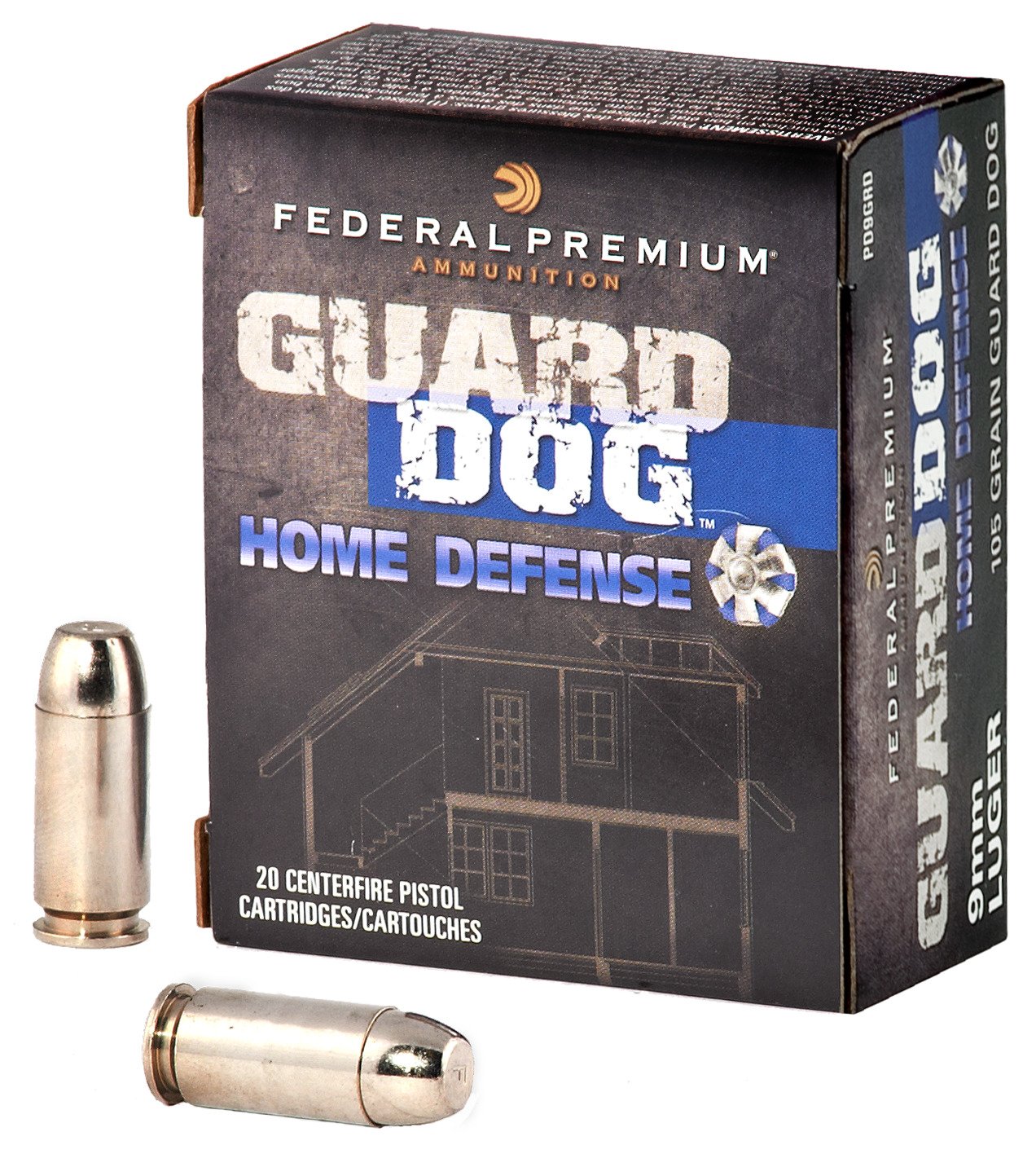 Federal Premium® Guard Dog 9mm Luger 105-Grain Centerfire Handgun Ammunition