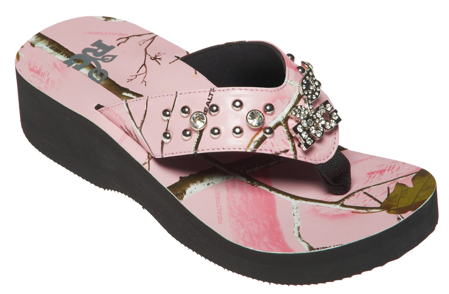Realtree Girls® Women's Rachel Wedge Thong Sandals thumbnail