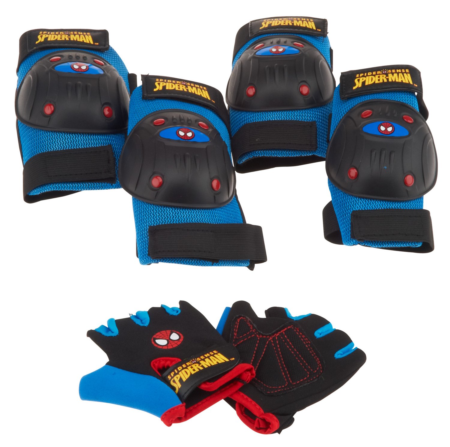 Bell Boys' Spiderman Webslinger Protective Gear Pad and Glove Set