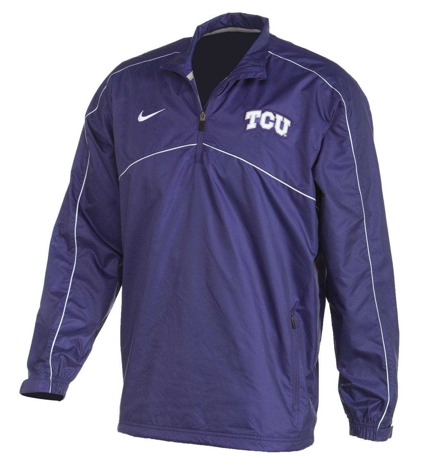 Nike Men's Texas Christian University Woven Coaches 1/4 Zip Jacket thumbnail