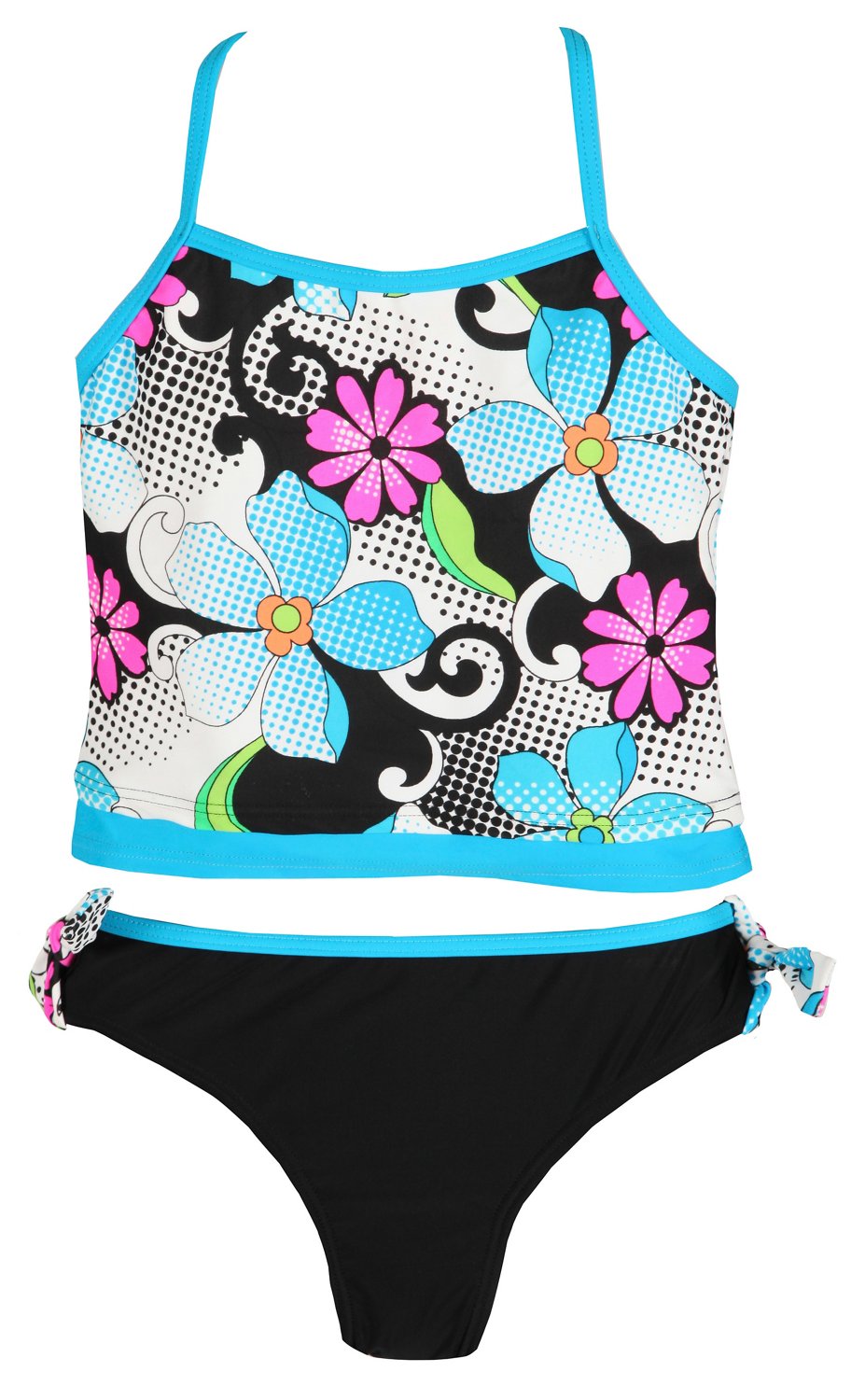 O'rageous® Girls' High Tech Daisy Tankini
