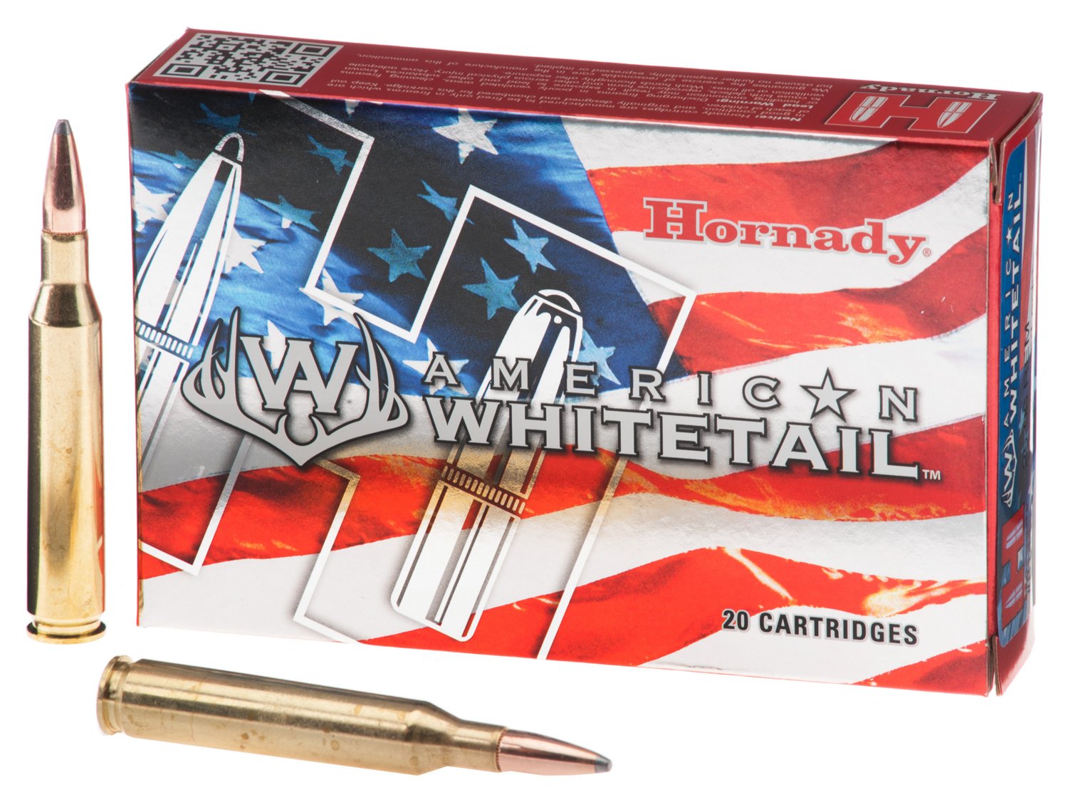 Hornady InterLock® BTSP American Whitetail .25-06 Rem 117-Grain Centerfire Rifle Ammunition