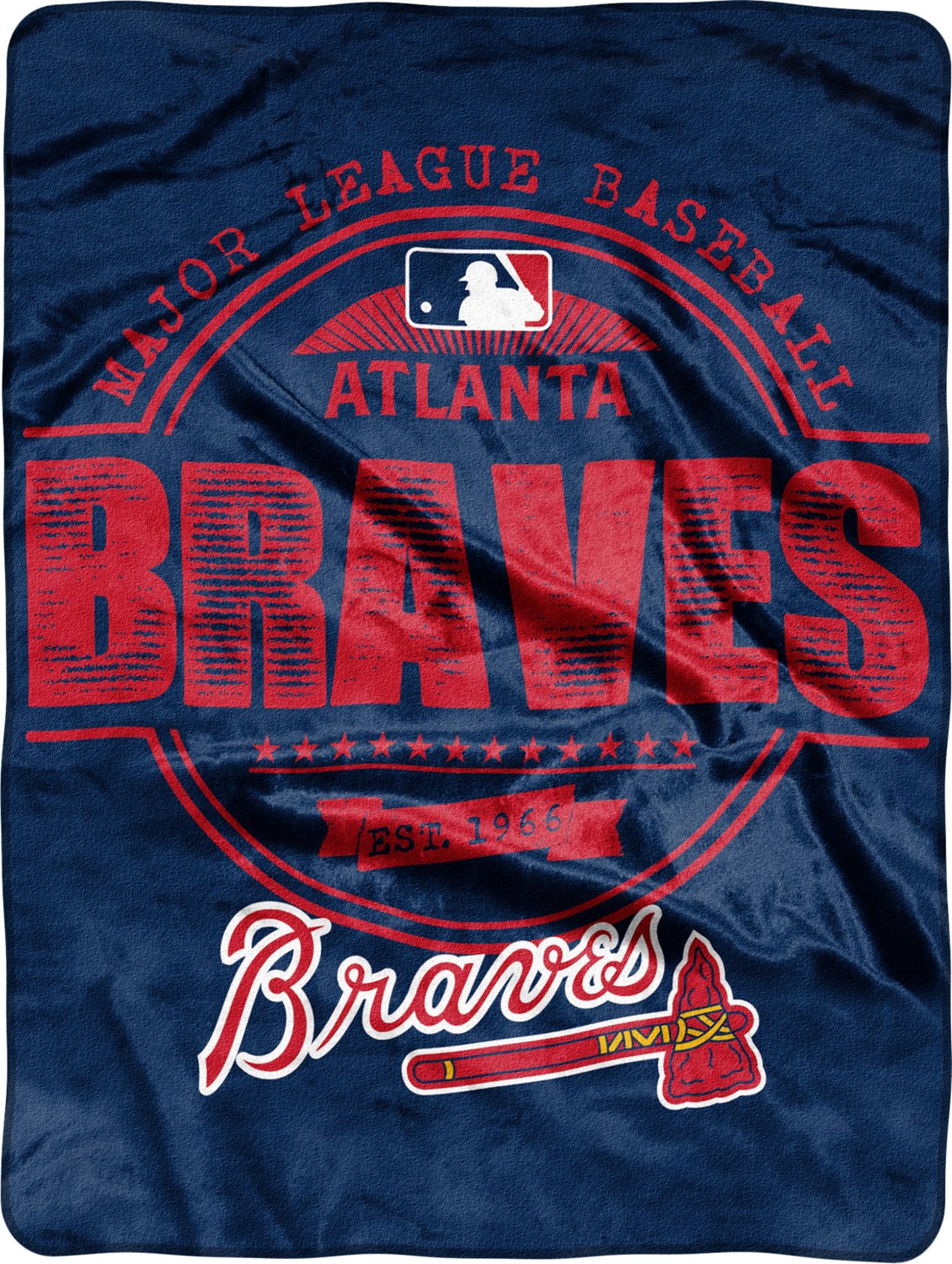 MLB Atlanta Braves Structure Micro Raschel Throw