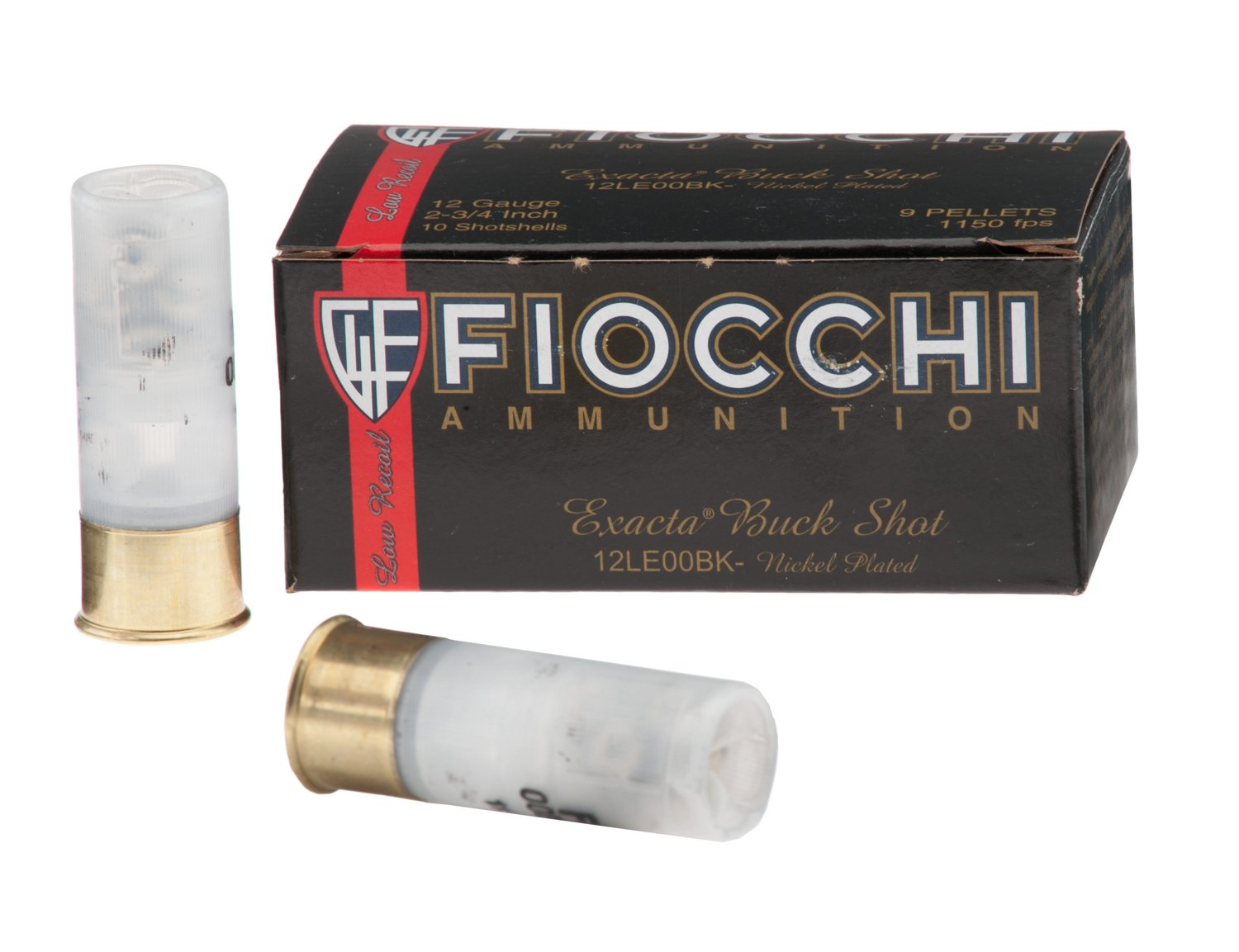 Fiocchi 12 Gauge Low-Recoil Buckshot Shotshells