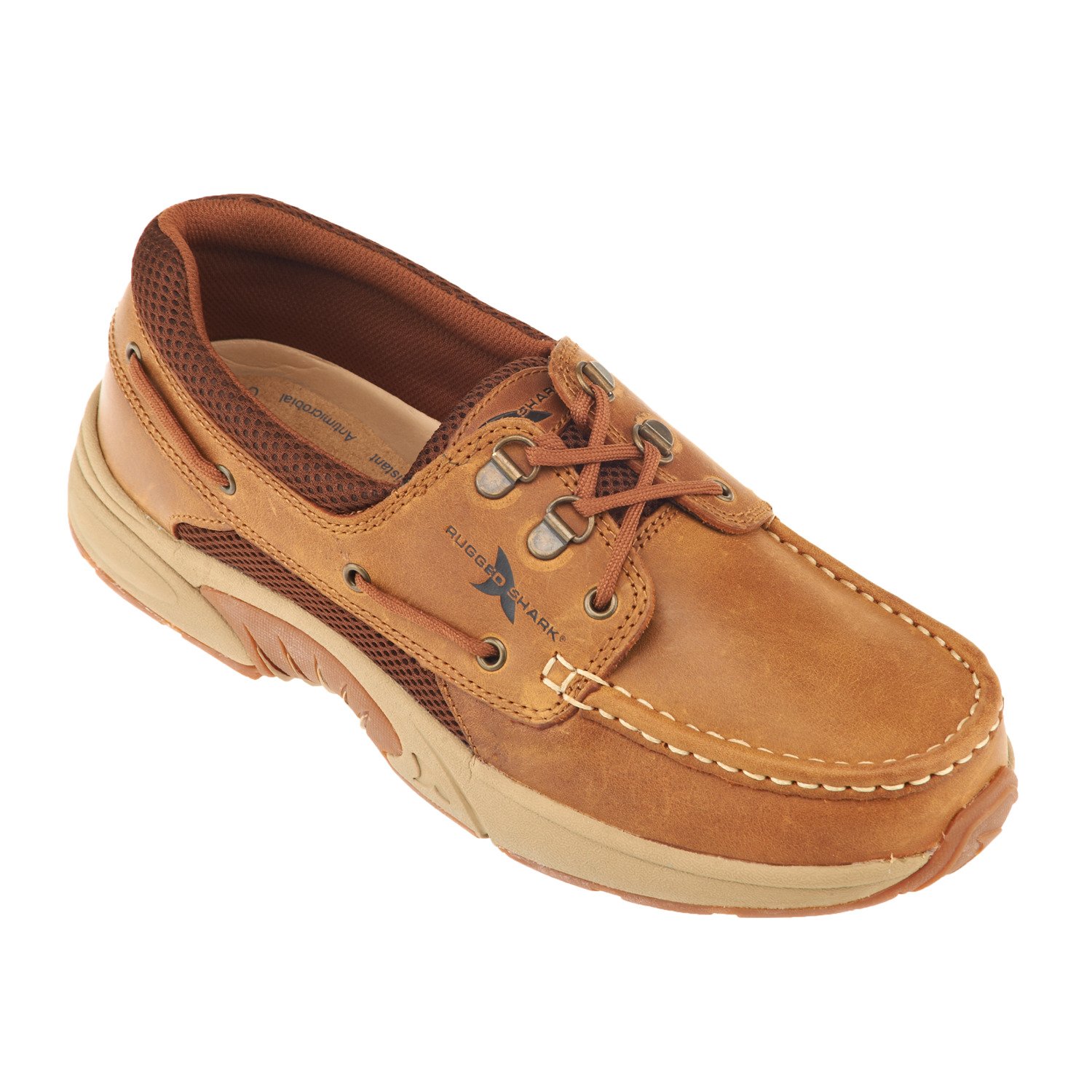 Rugged Shark Men's Atlantic 3-Eye Oxford Boat Shoes thumbnail