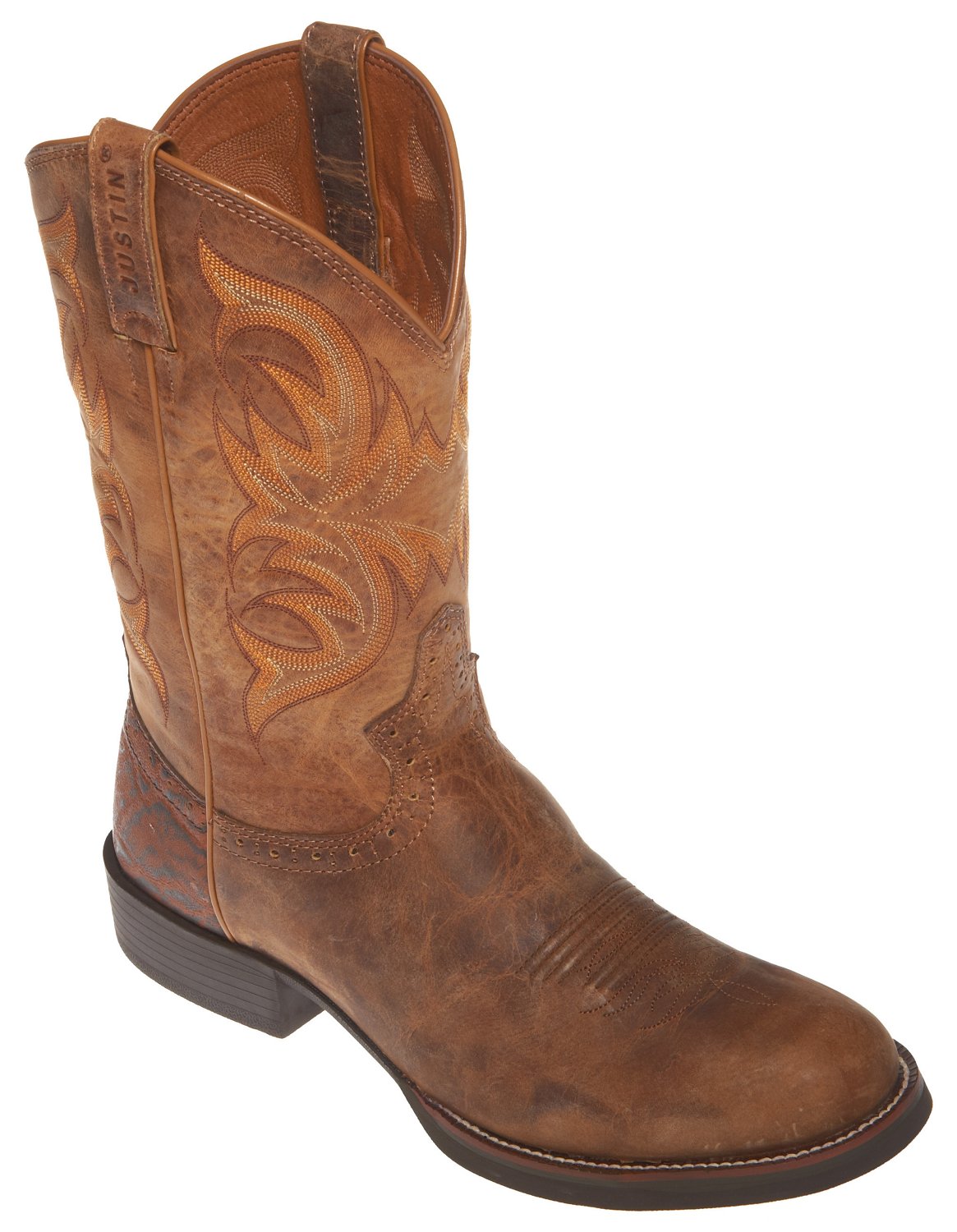 Justin Men's Stampede Counter Cowboy Boots thumbnail