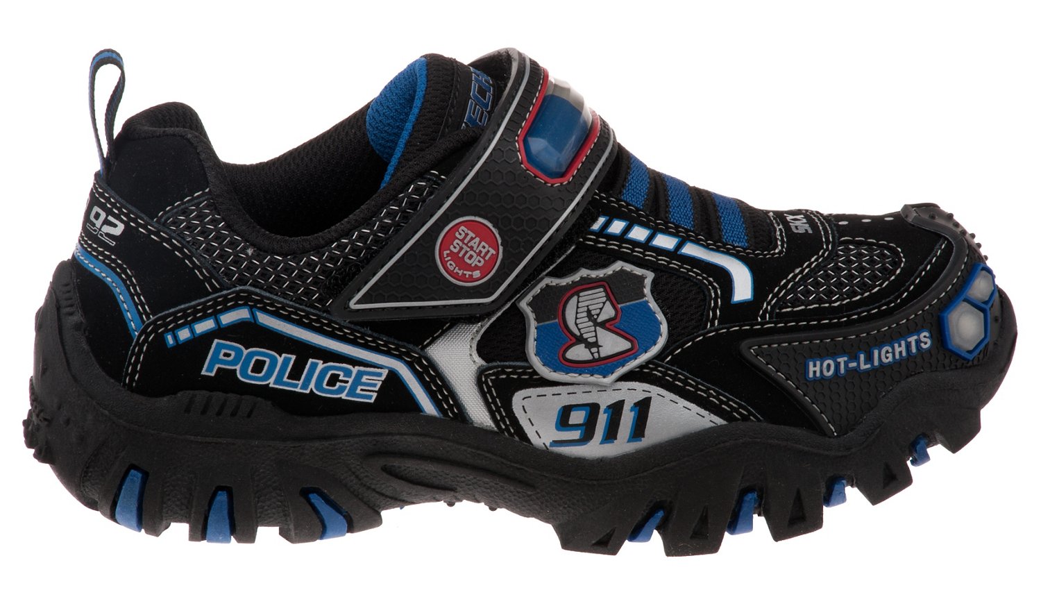 SKECHERS Boys' Damager Police II Athletic Lifestyle Shoes