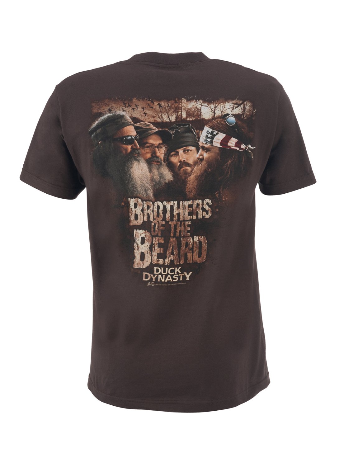 Club Red Men's Duck Dynasty Beard Brothers Short Sleeve T-shirt