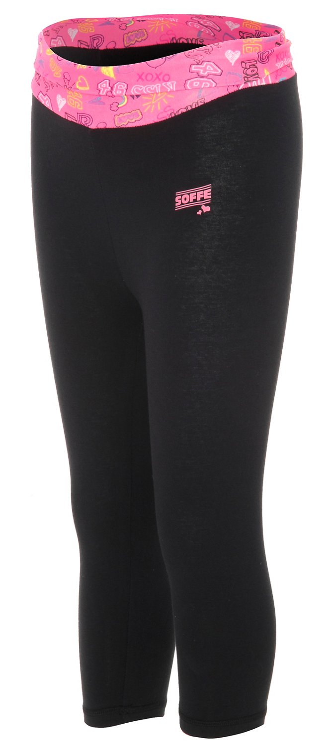Soffe Girls' Skinny Gym Capri Pant