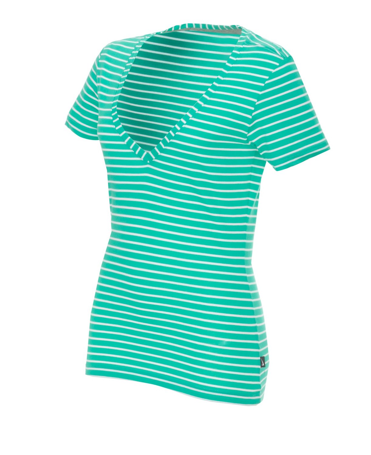 Nike Women's Jersey Stripe Deep V-neck Top