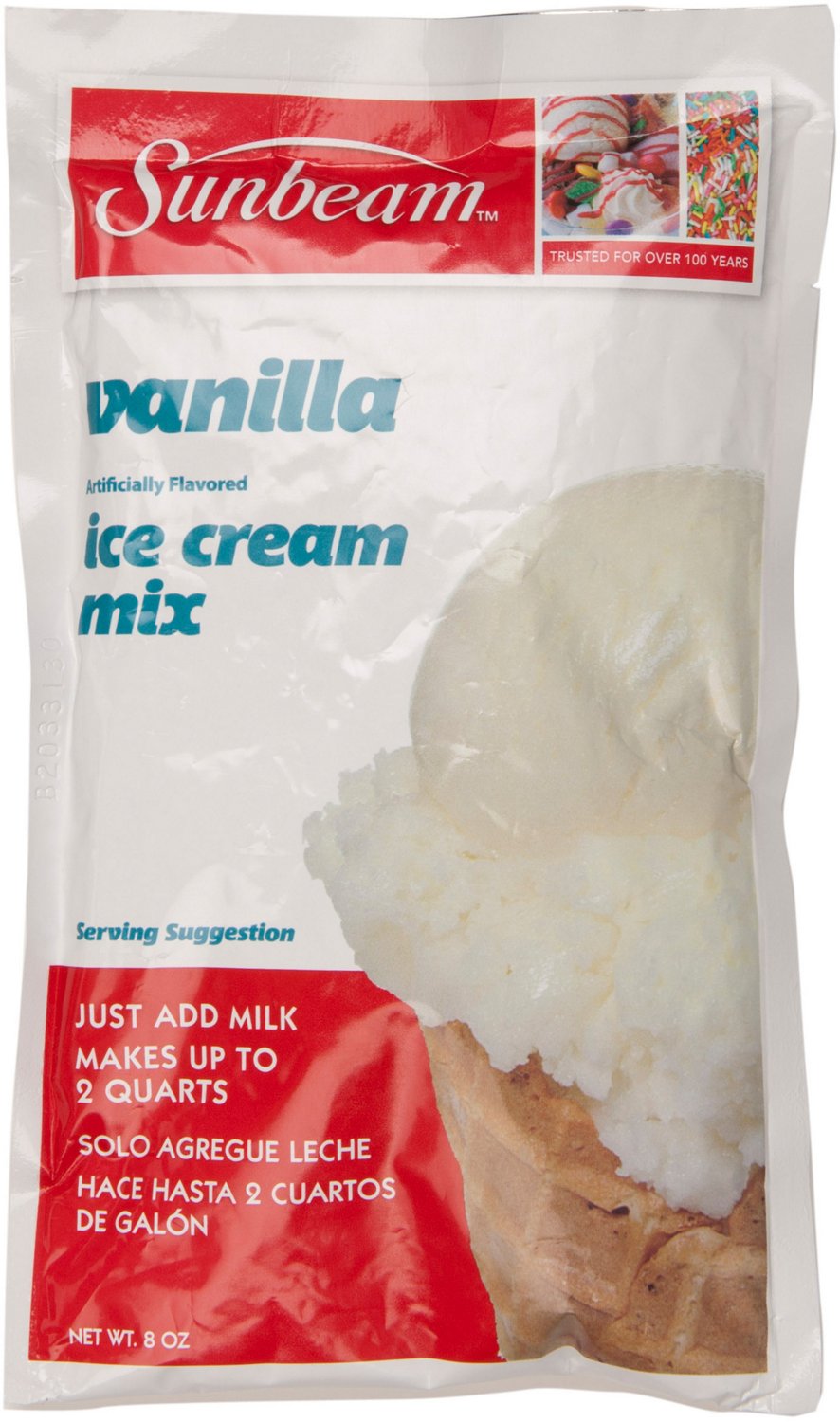 Sunbeam Vanilla Ice Cream Mix