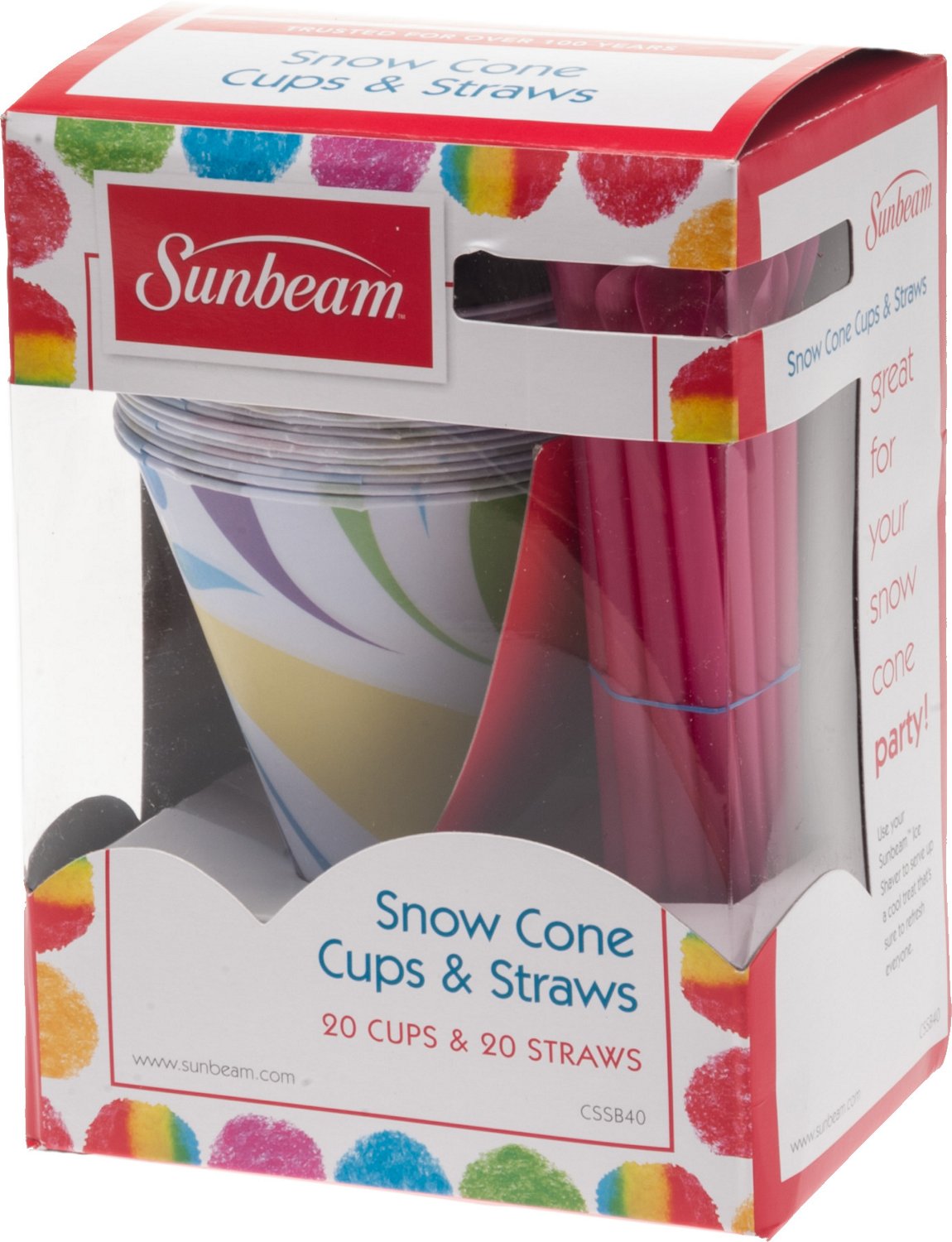 Sunbeam Cups and Straws 20-Pack