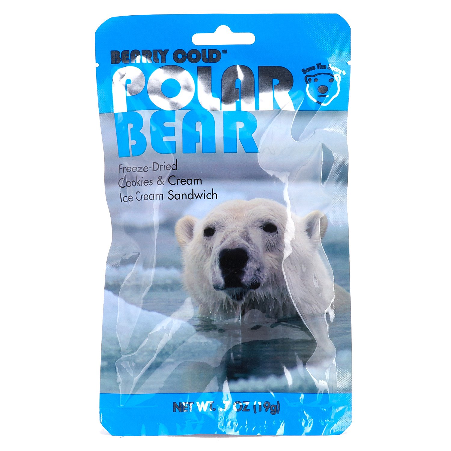 Backpacker's Pantry Bearly Cold™ Polar Bear Freeze-Dried Cookies & Cream Ice Cream Sandwich