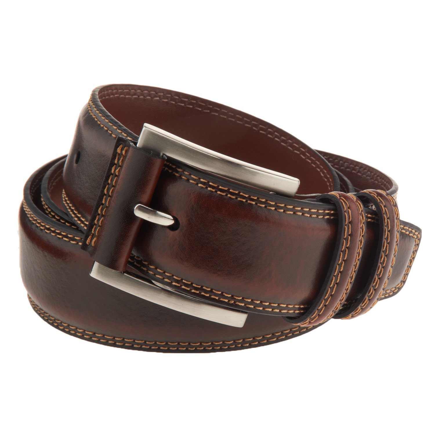 Magellan Outdoors Men's Contrast-Stitch Belt