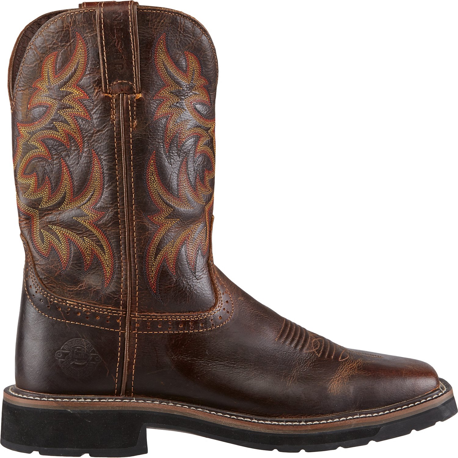 Justin Men's Stampede Square Toe Work Boots Academy