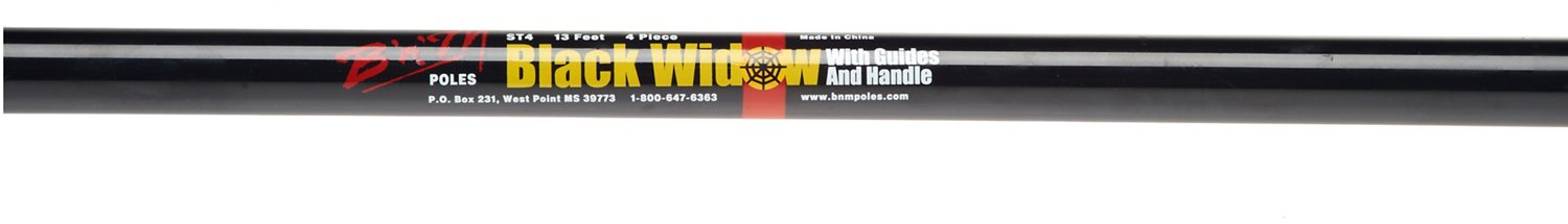B 'n' M Black Widow 13' ML Freshwater Telescopic Panfish Rod thumbnail