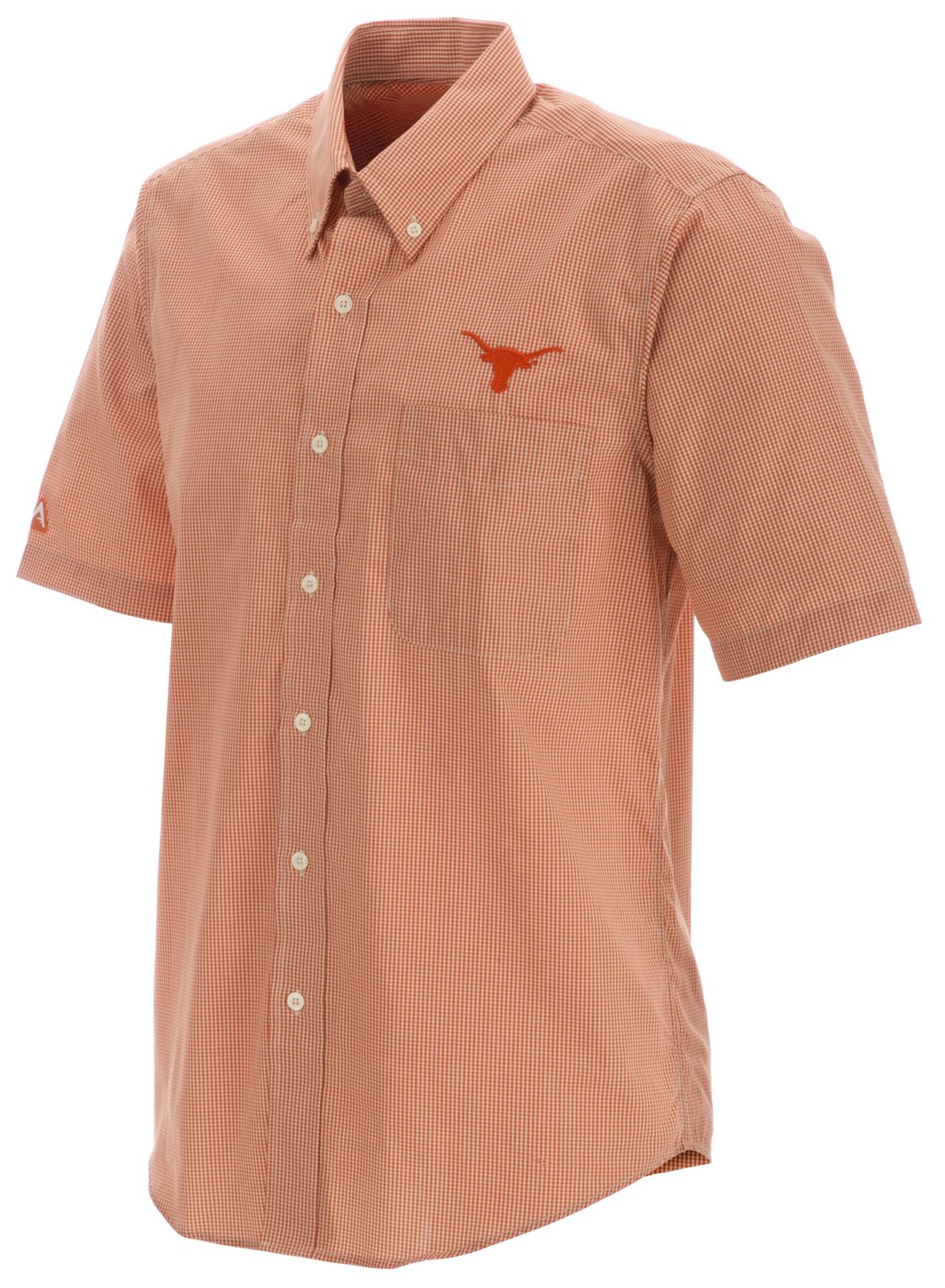 Antigua Men's University of Texas Focus Short Sleeve Woven Shirt thumbnail