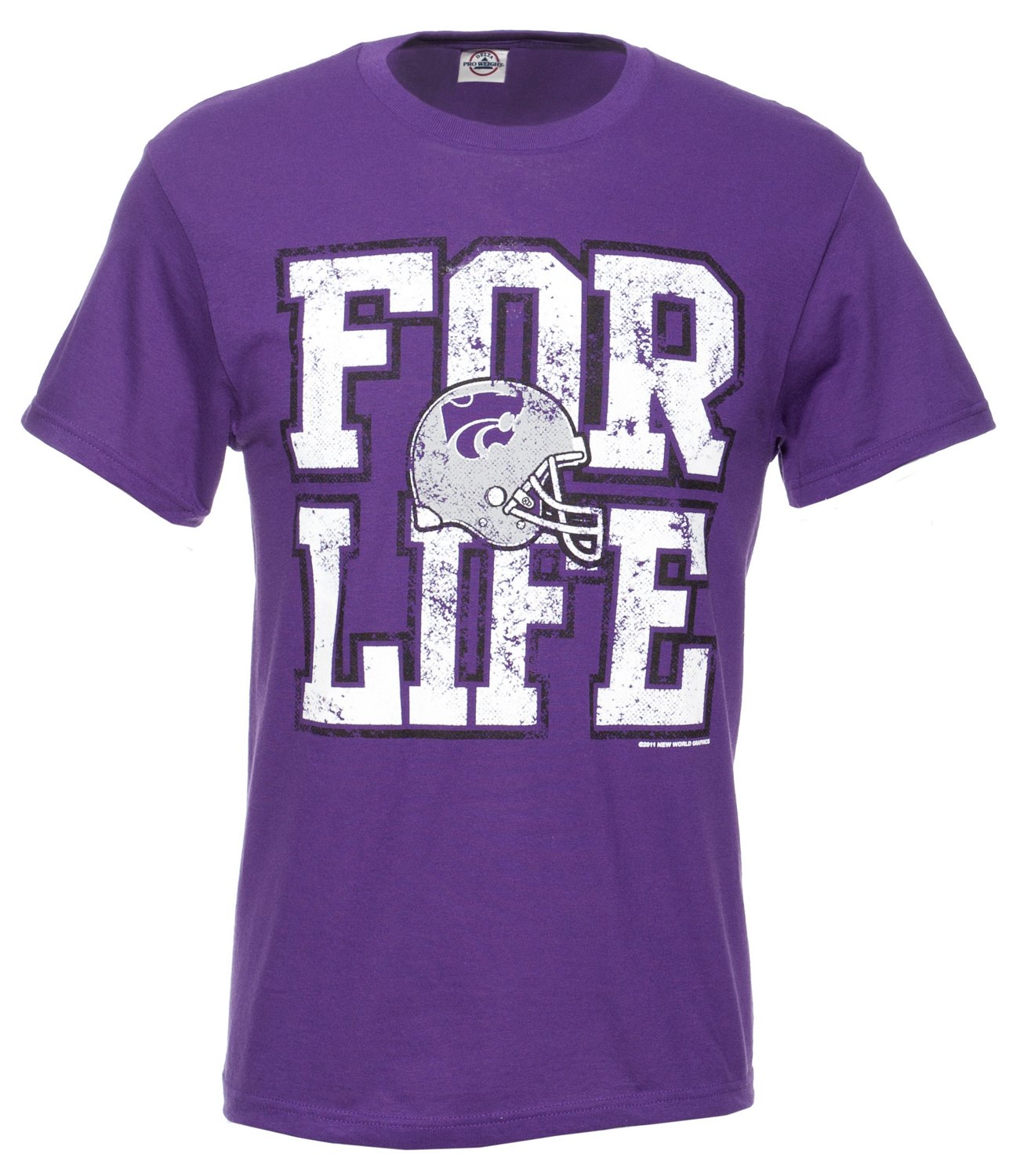 New World Graphics Adults' Kansas State University For Life Short Sleeve T-shirt thumbnail