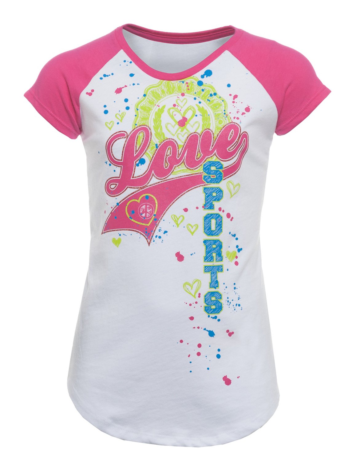 BCG Girls' Colorblock Raglan Short Sleeve T-shirt