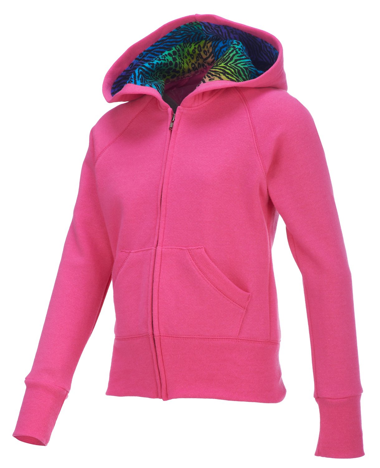 Soffe Girls' Print Zip Hoodie