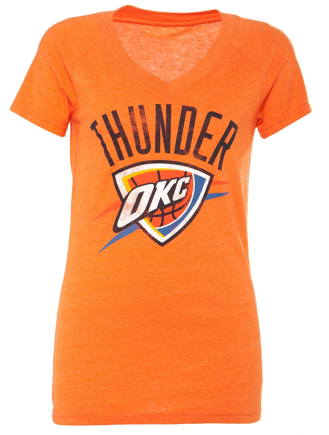 adidas Women's Oklahoma City Thunder Logo V-neck T-shirt