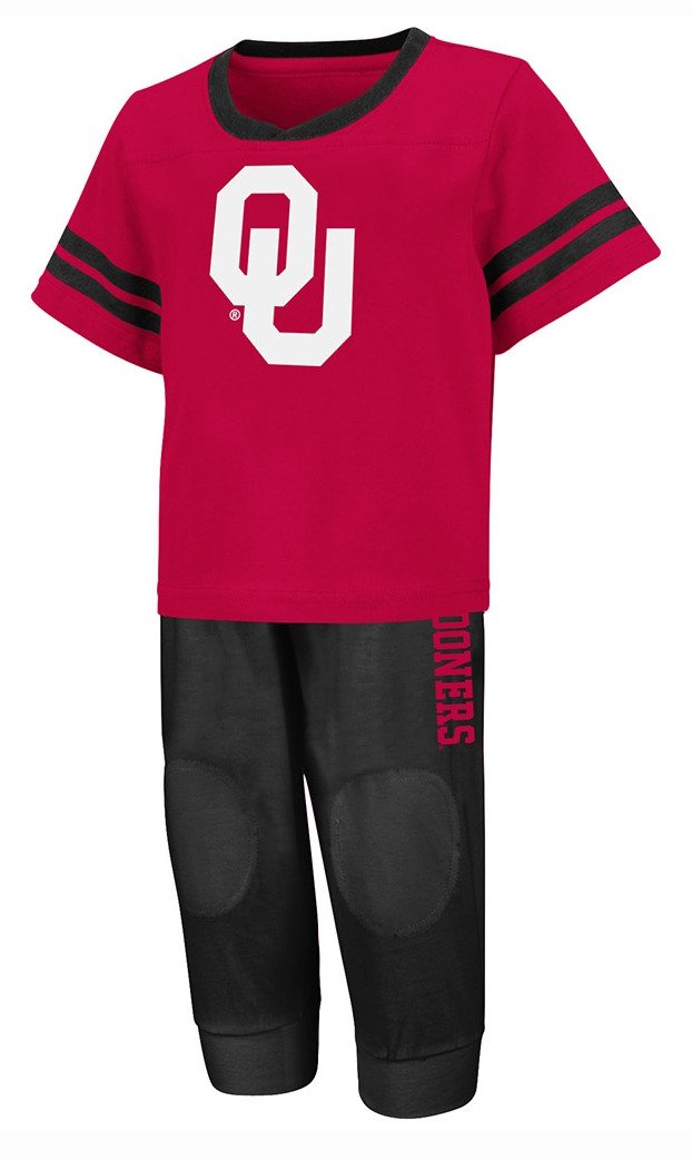 Colosseum Athletics Toddlers' University of Oklahoma Quarterback Shirt and Pant Combo Set