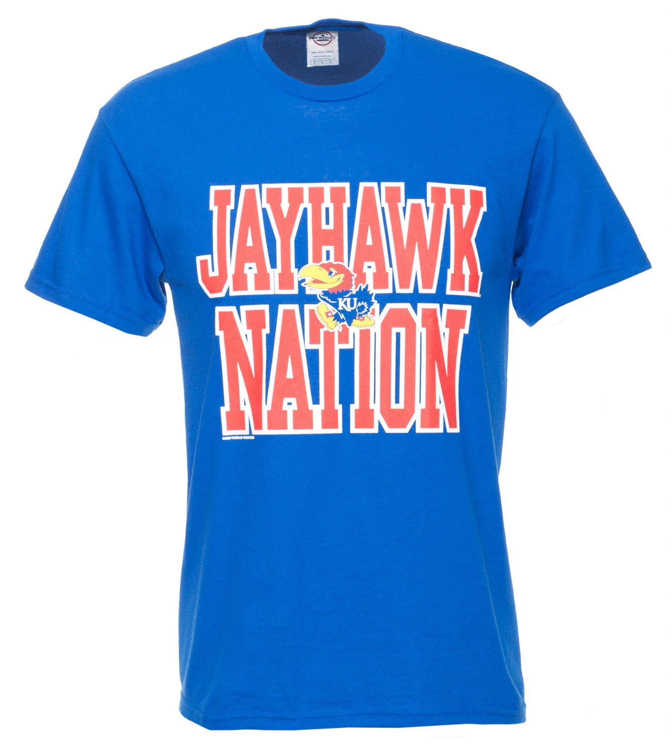 New World Graphics Adults' University of Kansas Nation Short Sleeve T-shirt thumbnail