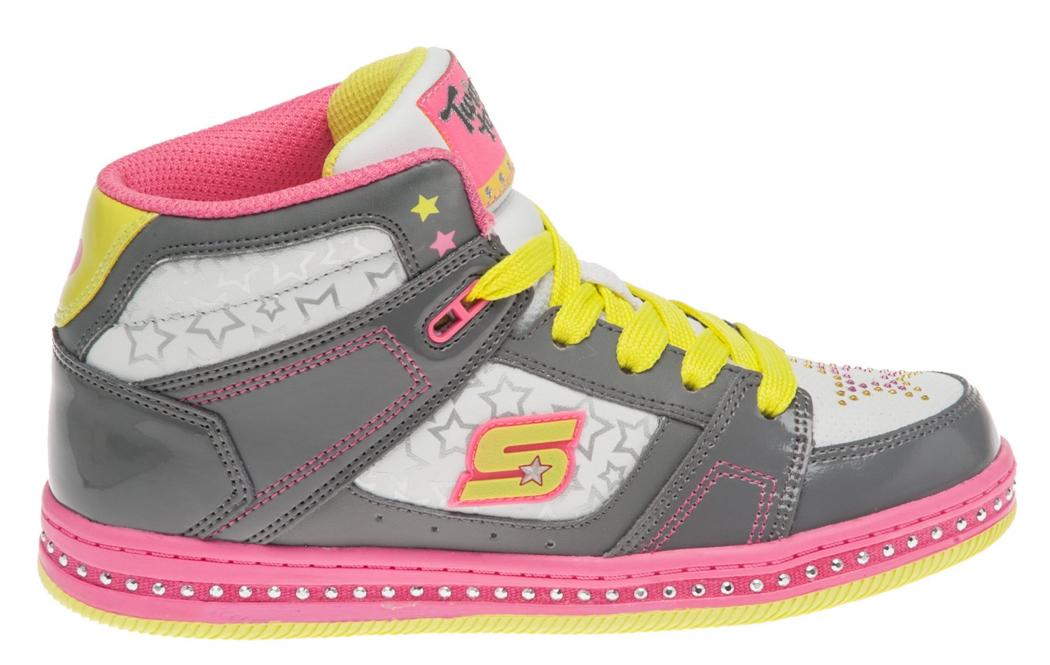 SKECHERS Girls' Twinkle Toes Cherished High Athletic Lifestyle Shoes