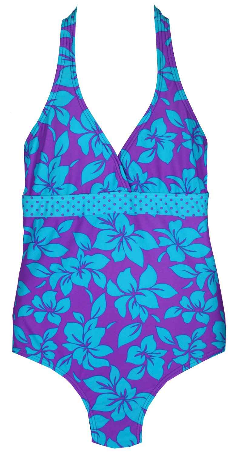 O'rageous® Girls' Aloha 1-Piece Halter Swimsuit