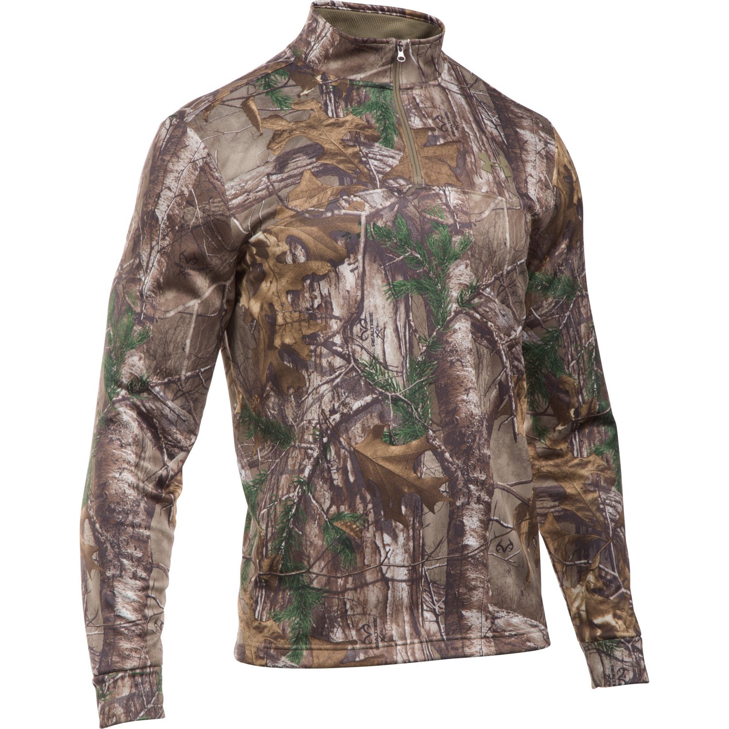 Under Armour Men's Franchise Camo 1/4 Zip Pullover Academy