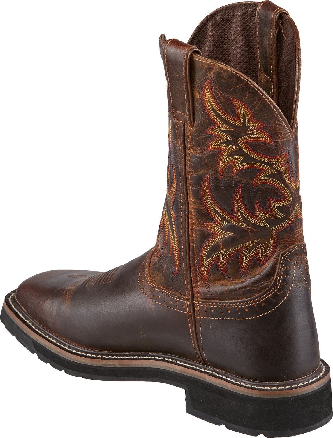 Justin Men's Stampede Square Toe Western Work  Boots thumbnail