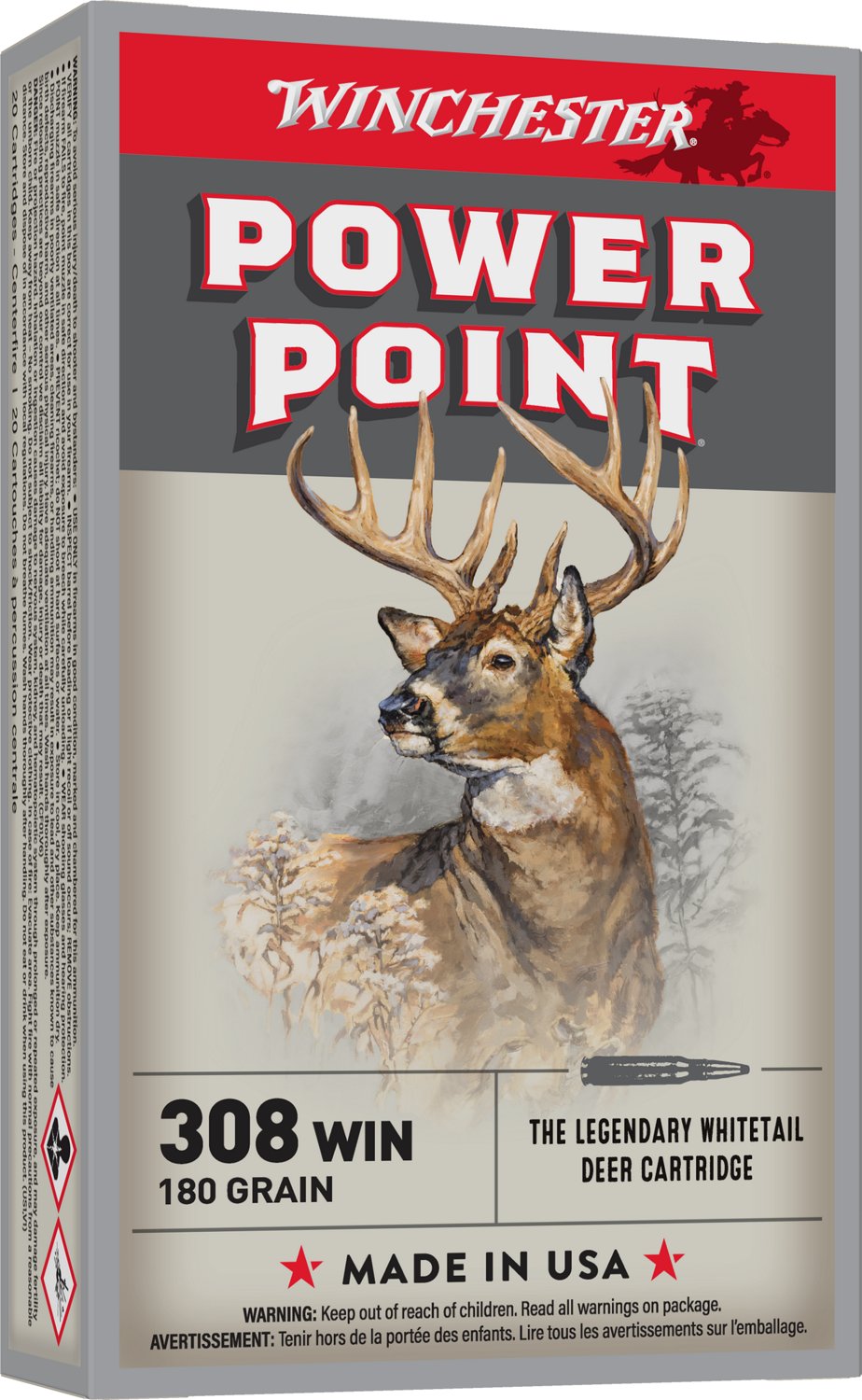 Winchester Super-X® 308 Caliber 180-Grain Power-Point® Ammunition