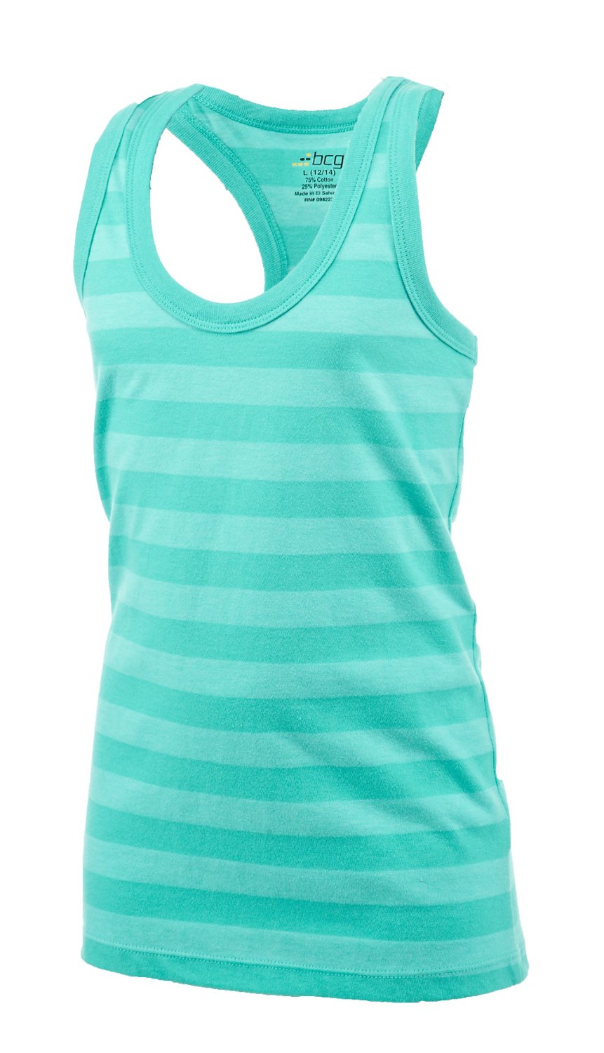 BCG Girls' Stripe Racer Tank