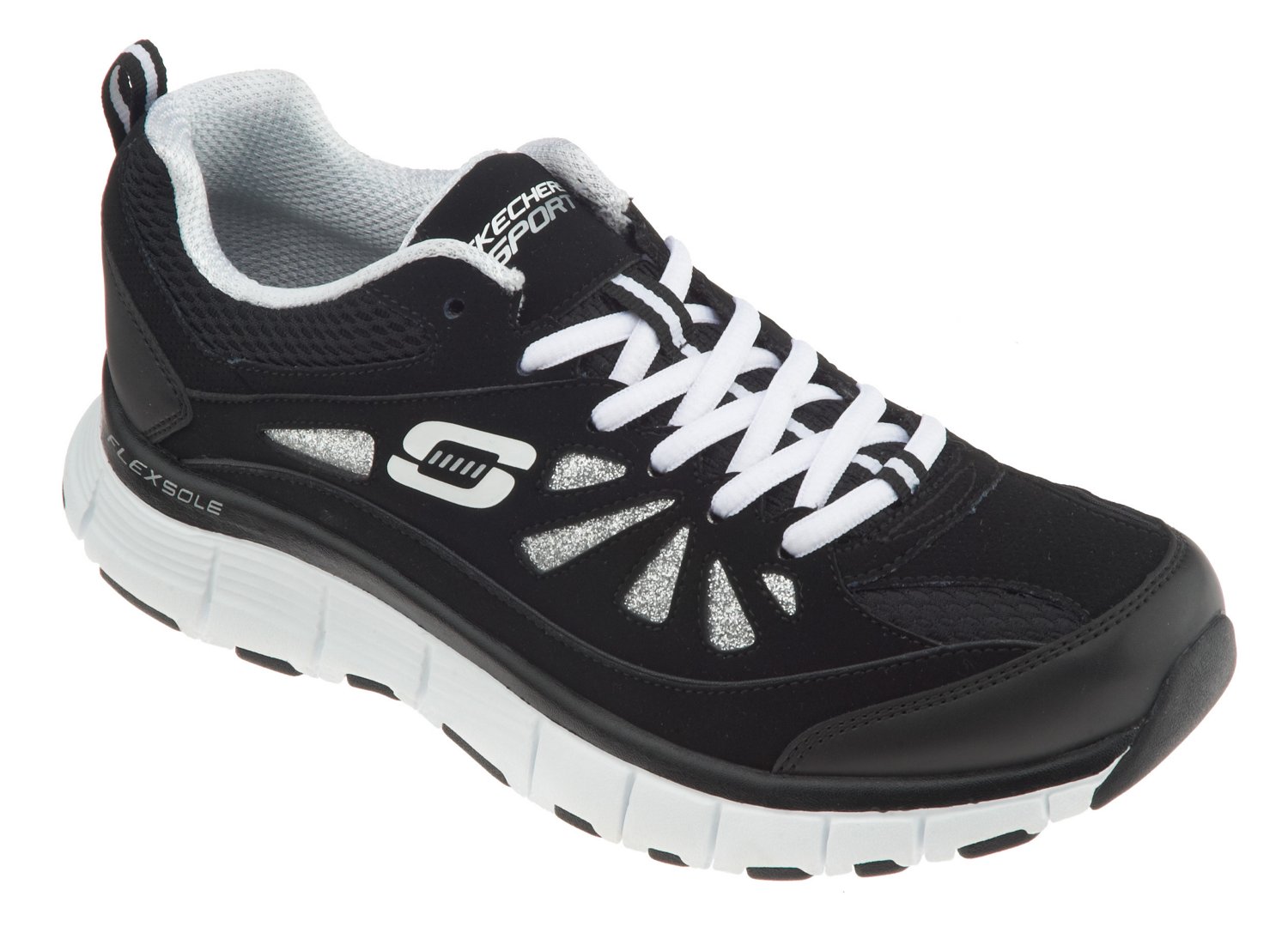 SKECHERS Women's Flex Fit Glamour Glitz Athletic Lifestyle Shoes thumbnail