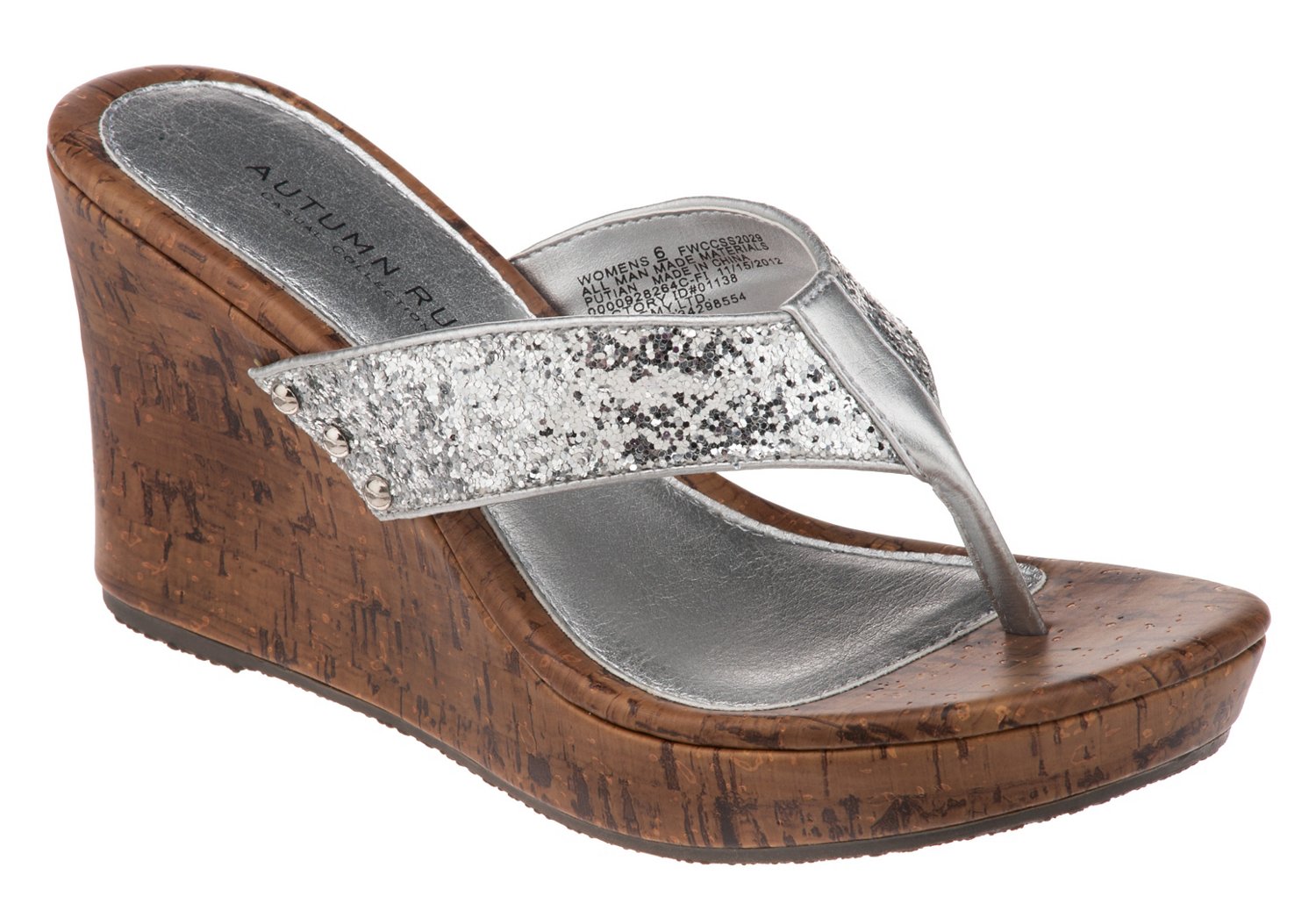 Autumn Run® Women's Glitter Wedges thumbnail