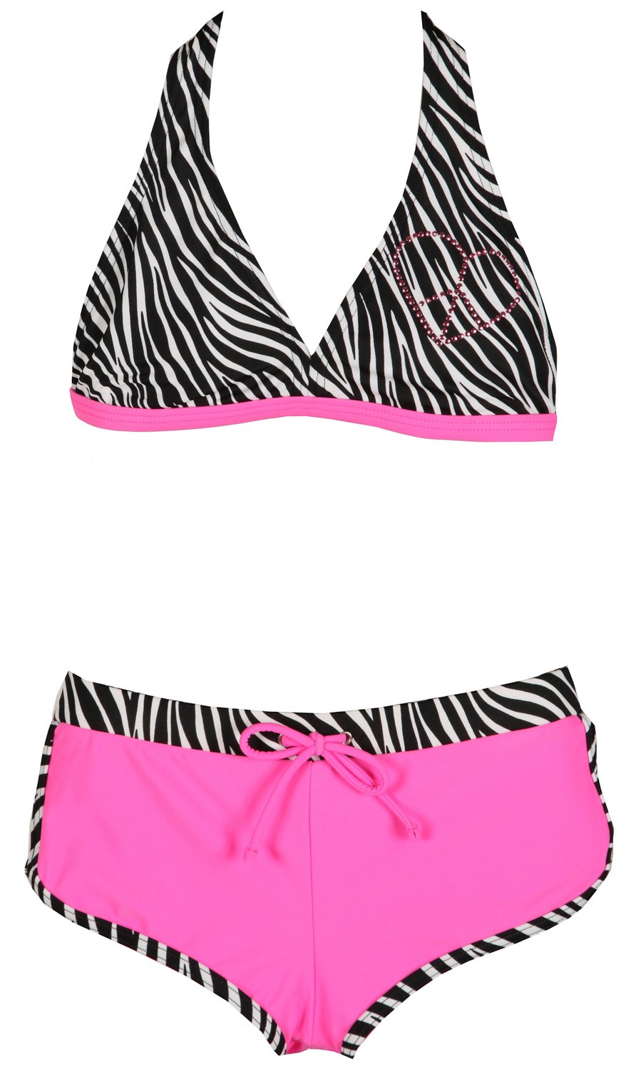 O'rageous® Girls' Stationary Halterkini