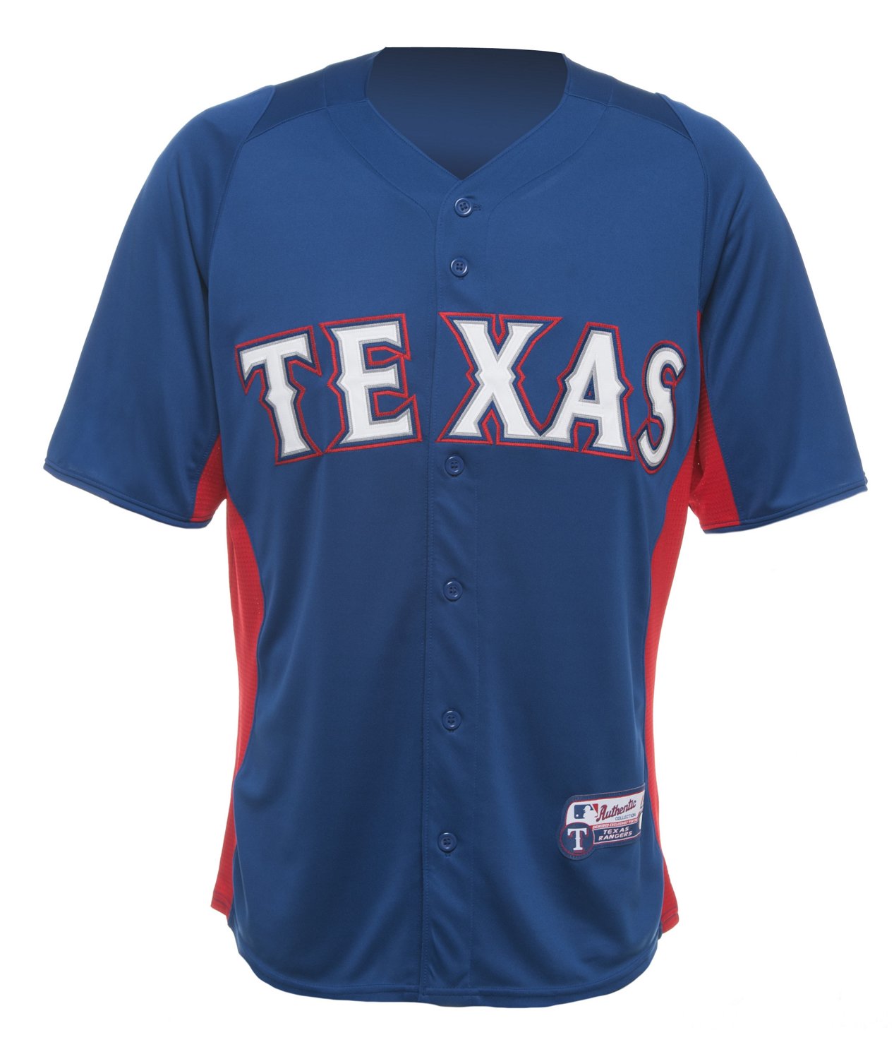 Majestic Adults' Texas Rangers Cool Base Batting Practice Jersey