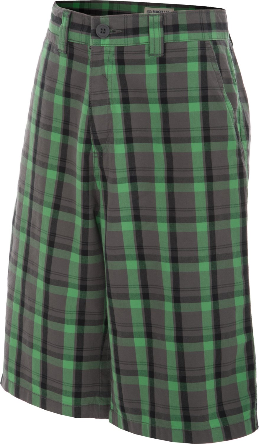 Magellan Outdoors Boys' Adventure Gear Plaid Bermuda Short
