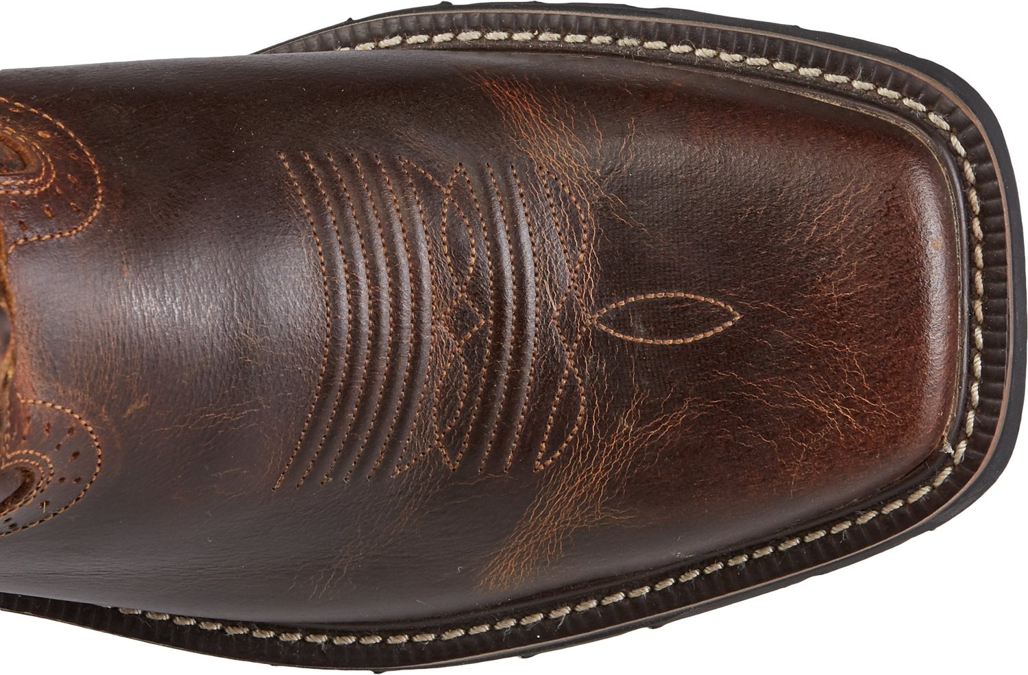 Justin Men's Stampede Square Toe Western Work  Boots thumbnail