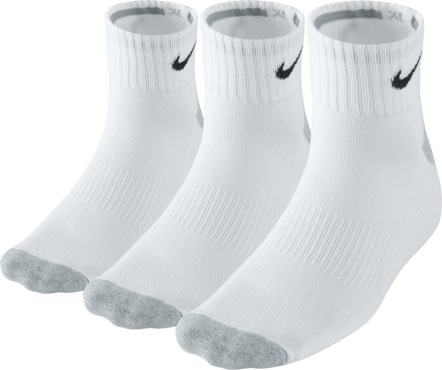 Nike Adults' Cotton Quarter Socks 3-Pack