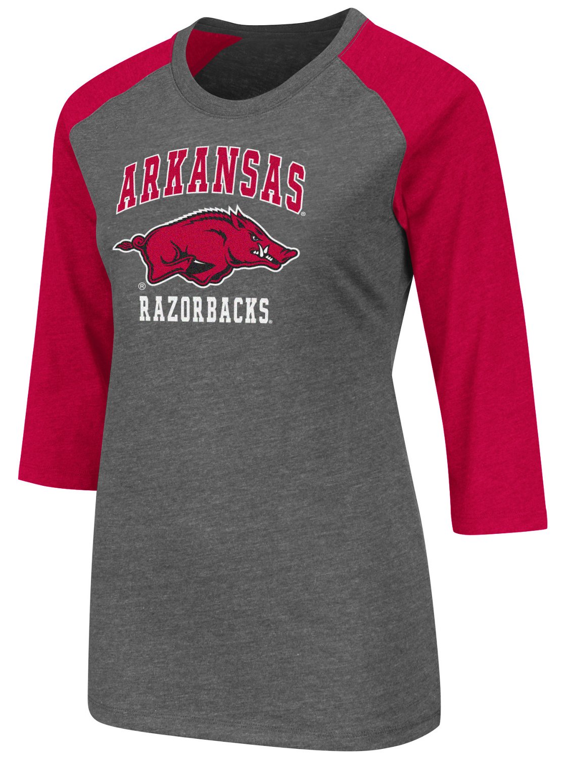 Colosseum Athletics Women's University of Arkansas Nimbus 3/4 Sleeve T-shirt