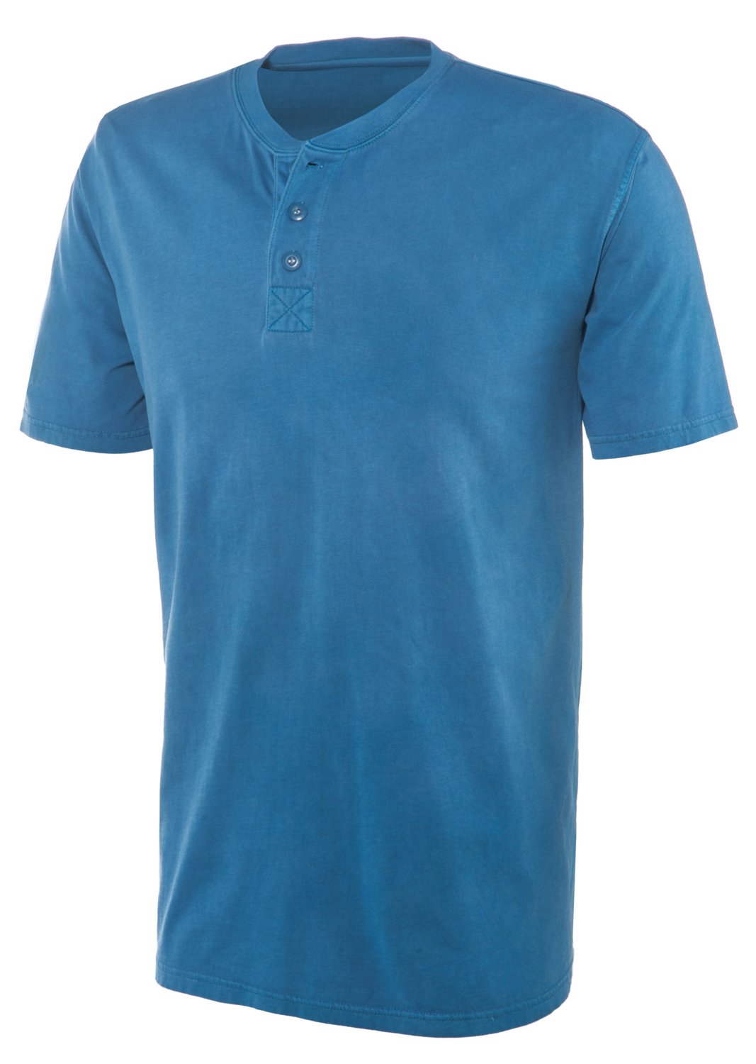 Magellan Outdoors Men's Pigment-Dyed Short Sleeve Henley T-shirt