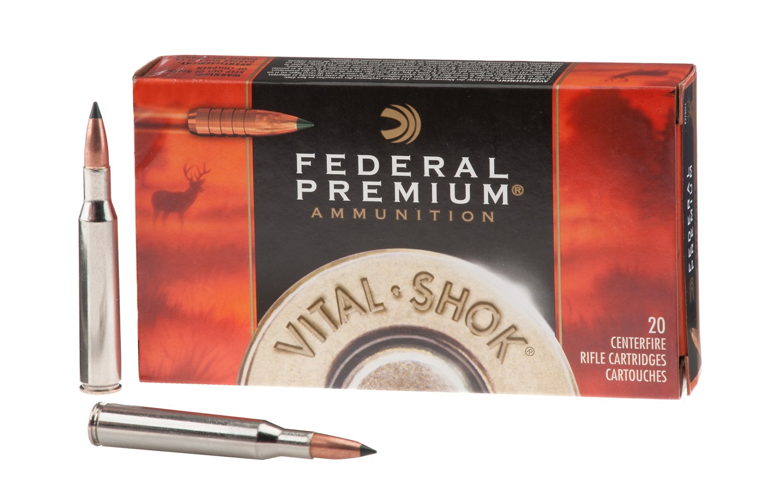 Federal Premium® Vital-Shok® Trophy Copper .270 Win. 130-Grain Centerfire Rifle Ammunition
