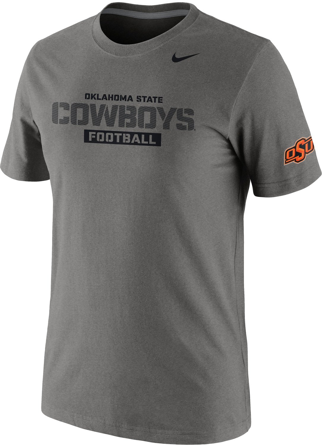 Nike Men's Oklahoma State University Practice Team Issue Short Sleeve T-shirt