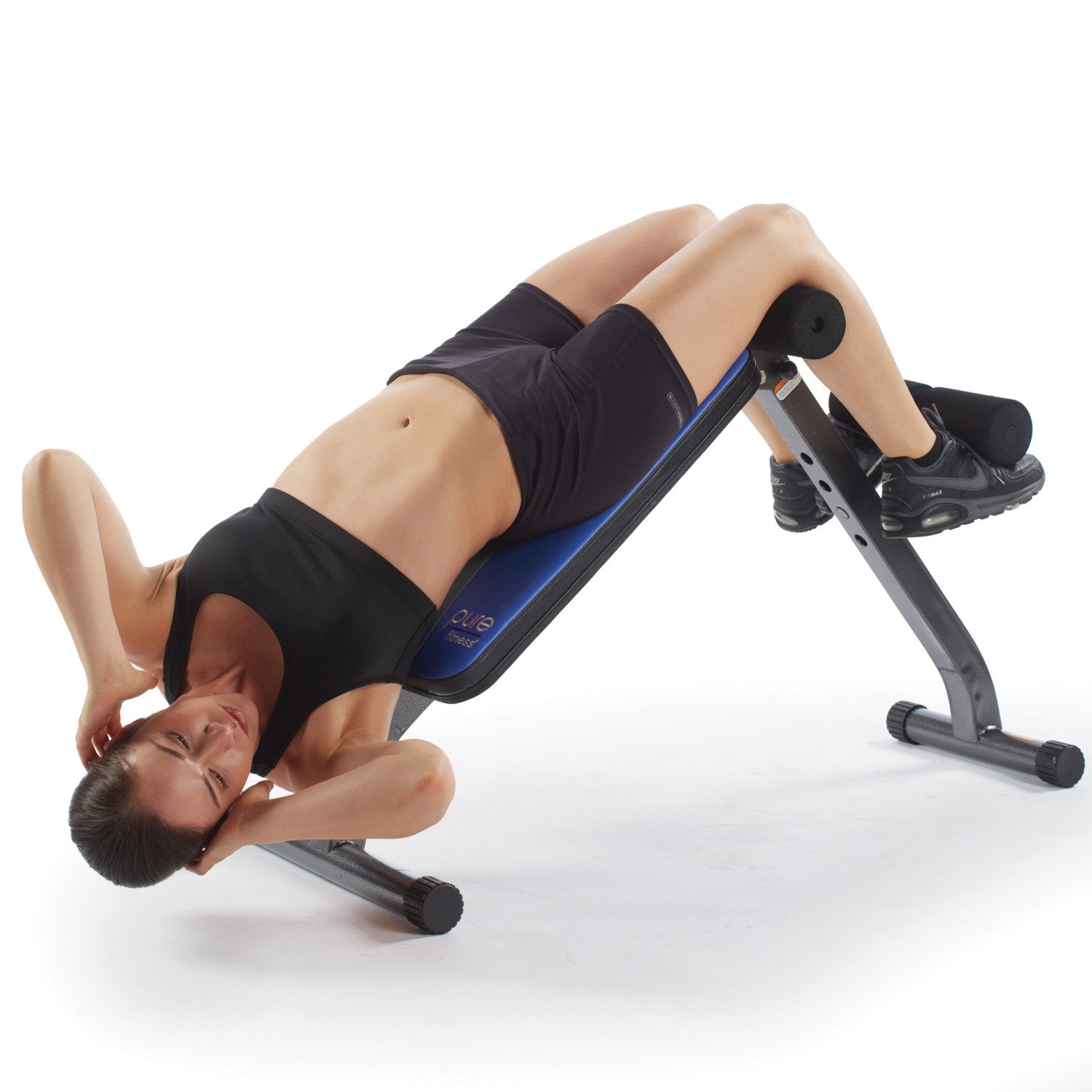 Pure Fitness Ab Crunch SitUp Bench Academy