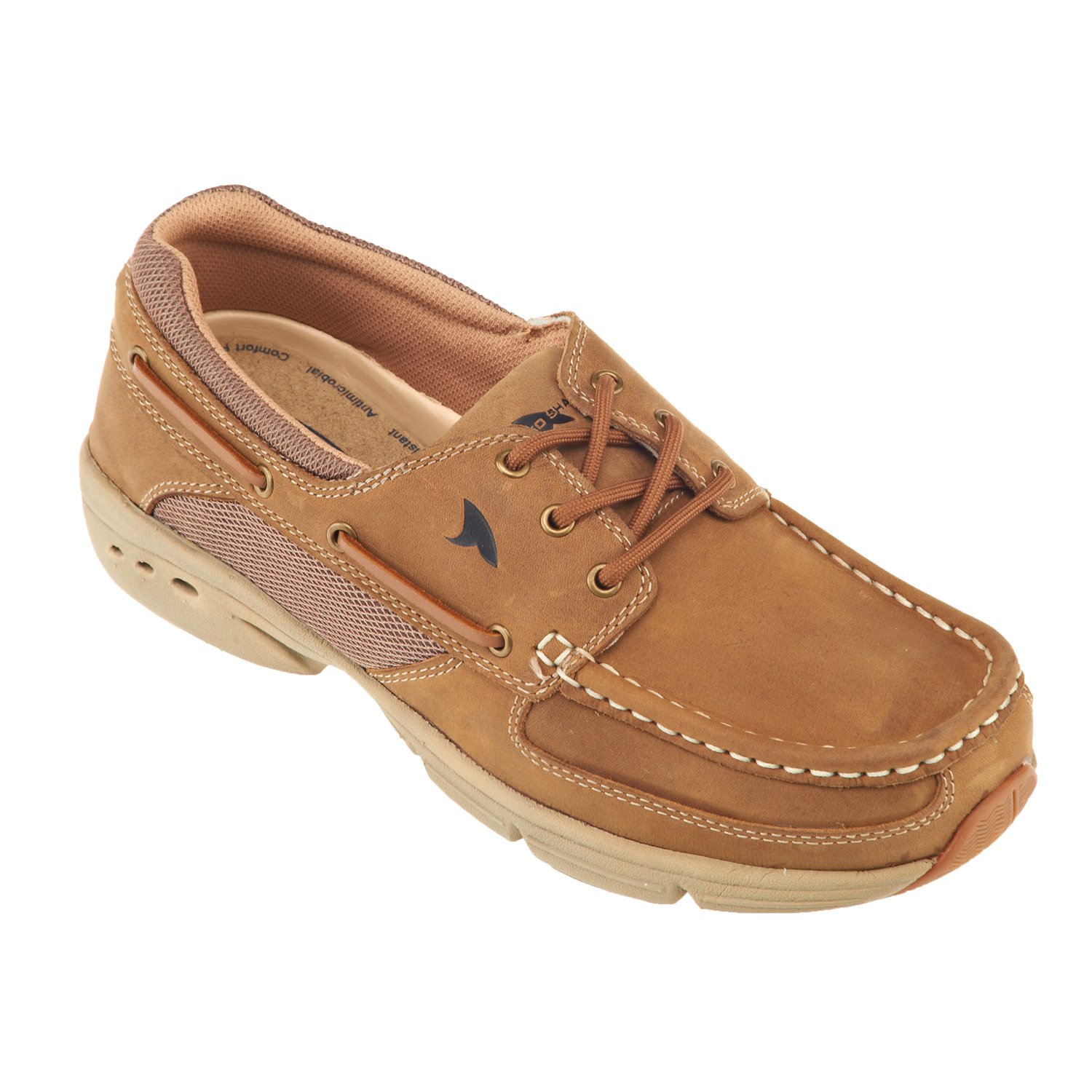 Rugged Shark Men's Hatteras 3-Eye Oxford Boat Shoes thumbnail