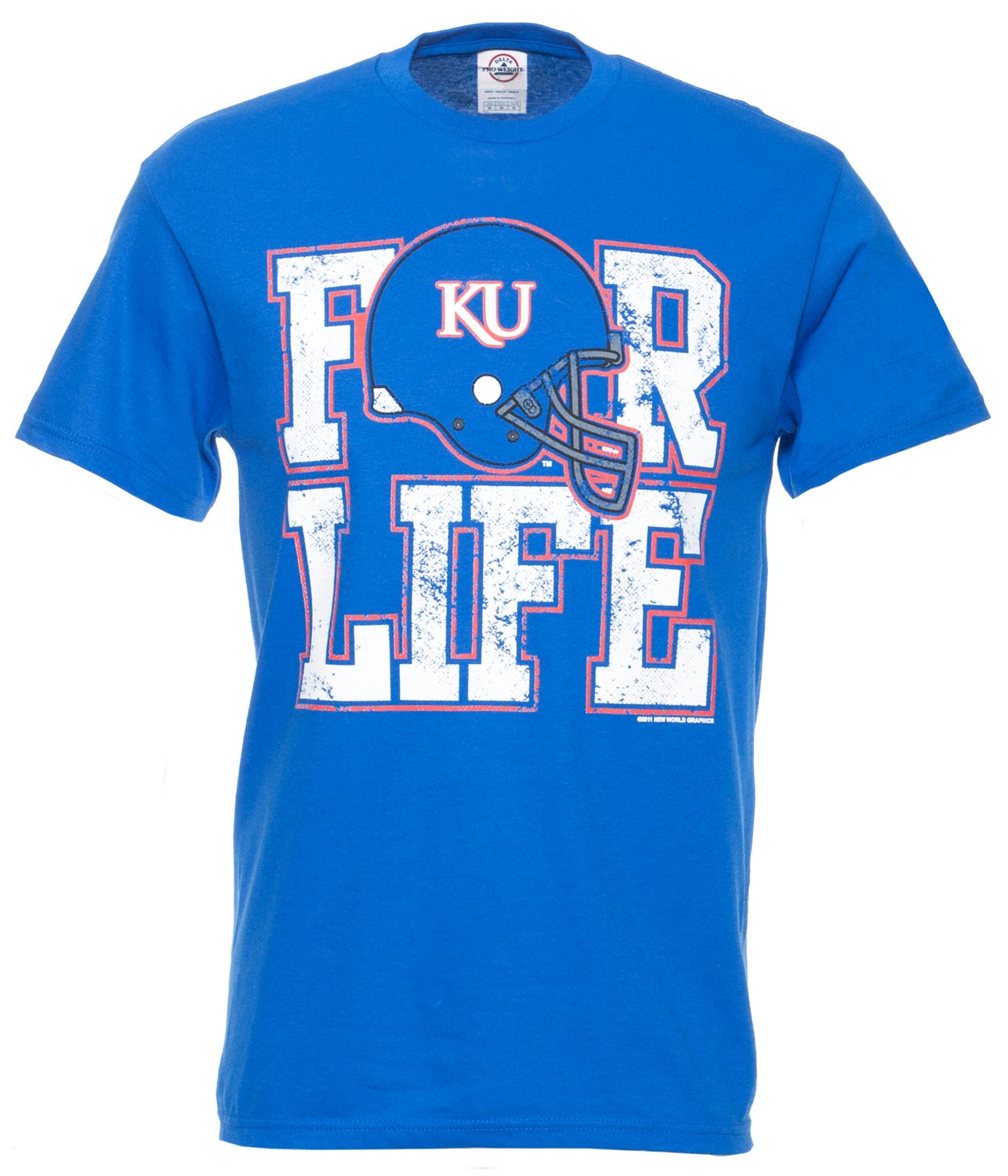 New World Graphics Adults' University of Kansas For Life Short Sleeve T-shirt