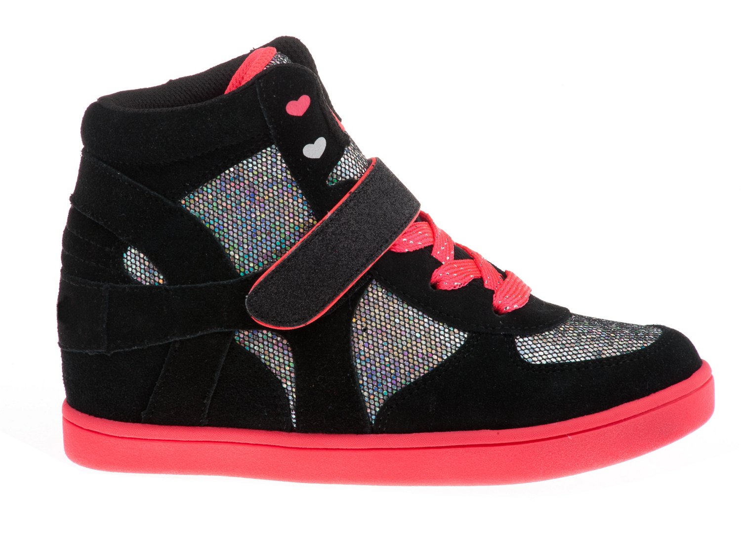 SKECHERS Girls' Twinkle Toes Shuffles Bizzy Bunch High-Top Athletic Lifestyle Shoes
