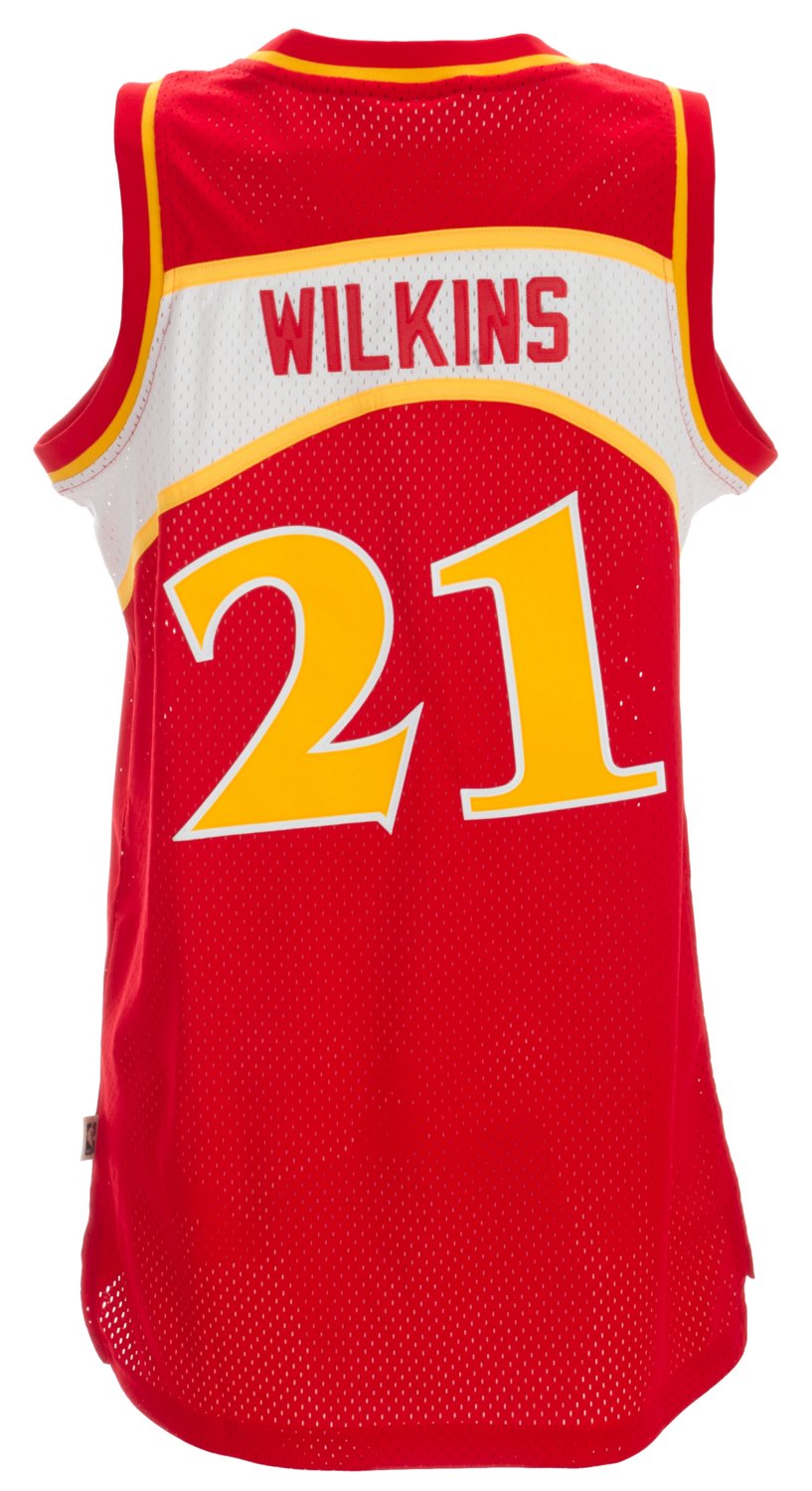 adidas Men's Dominique Wilkins Atlanta Hawks Retired Player Swingman Jersey